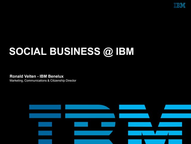 Social Business Introdcution - Oracle Social CRM Event 