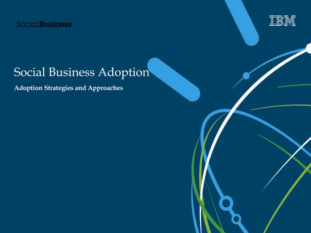 Social Business Adoption Strategies