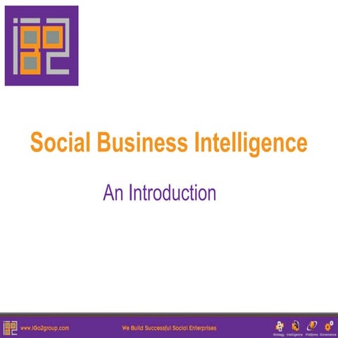 Social business intelligence an introduction