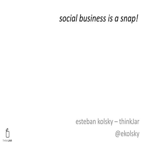 Social Business is a Snap!