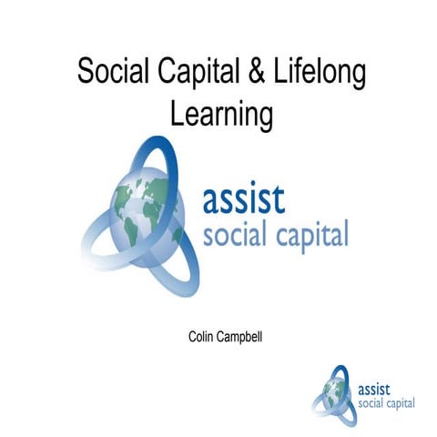 Social capital & Lifelong Learning