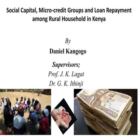 Social capital, micro credit groups and loan repayment among rural ...