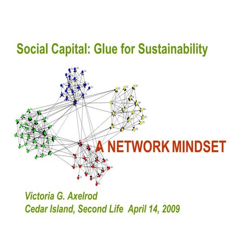Social capital sustainability Second Life 4 14 09