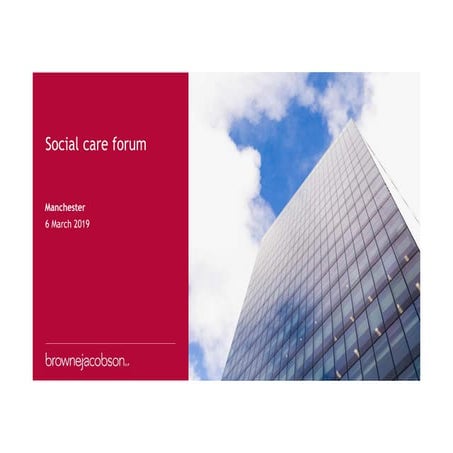 Social care forum, March 2019, Manchester