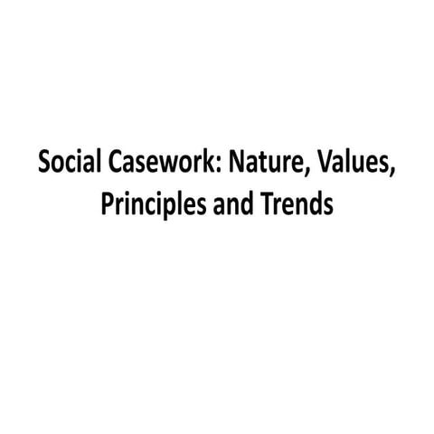 Social casework