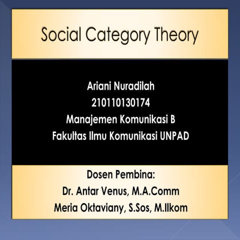 Social categories