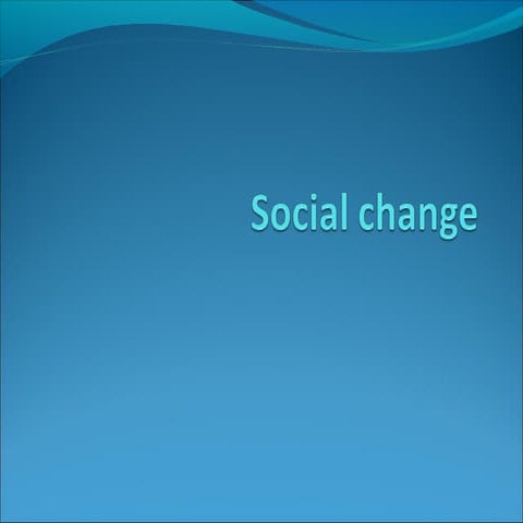 Social change | PPT