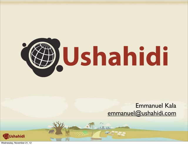 Presentacion Ushahidi - #redflexion...