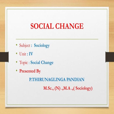 Social change ppt | PPTX