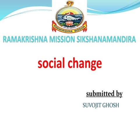 Social Change and Development Concepts | PPTX