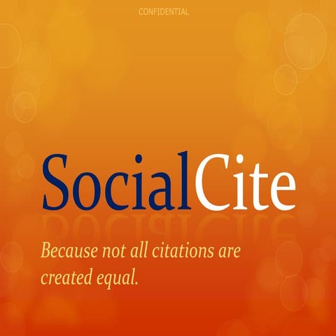 SocialCite makes its debut at the HighWire Press meeting