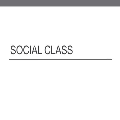 social-class-ppt