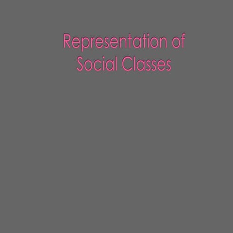 Lesson 17 - Social classes