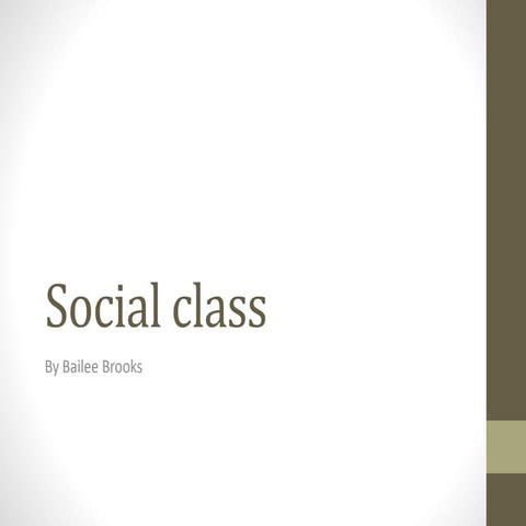 Social class representation