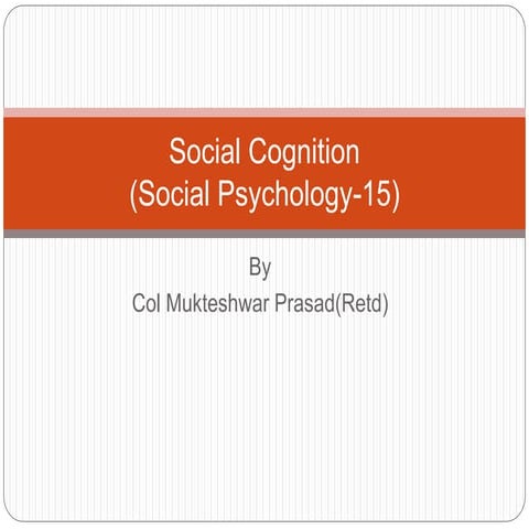 Social cognition
