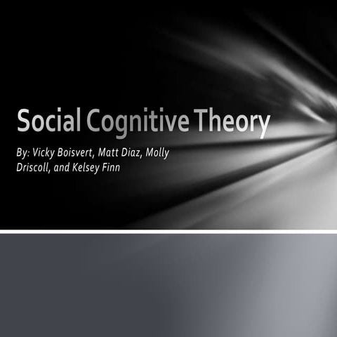 Social Cognitive theory
