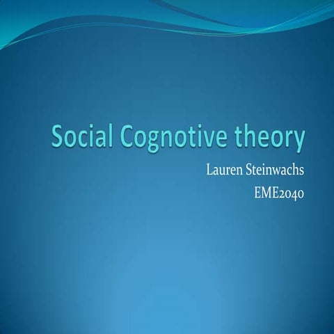 Social cognotive theory
