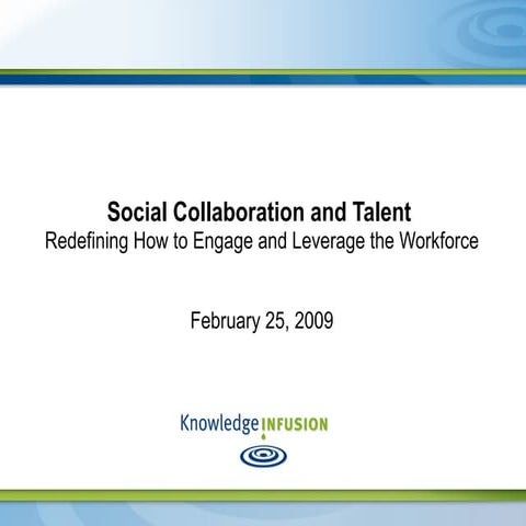 Social Collaboration And Talent - Knowledge Infusion (Feb 2009)