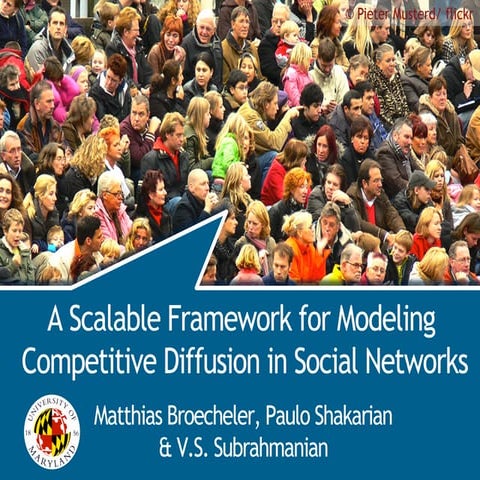 A Scalable Framework for Modeling Competitive Diffusion in Social Networks