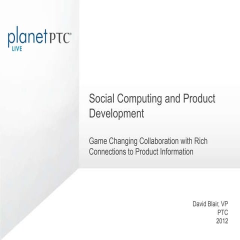 Social Computing and Product Development 