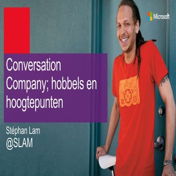 Conversation Company in de praktijk, hobbels en hoogtepunten - Stéphan Lam (M...