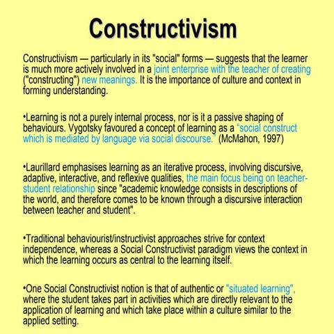 Socialconstructivism