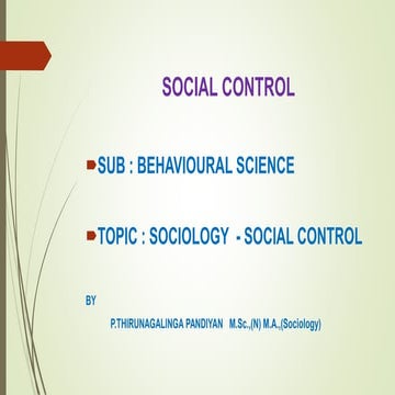 Social control