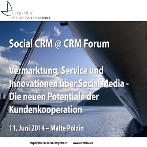 Social CRM am CRM Forum 2014