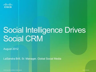 Social Intelligence Drives Social CRM