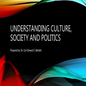 Social, Cultural, Political Change