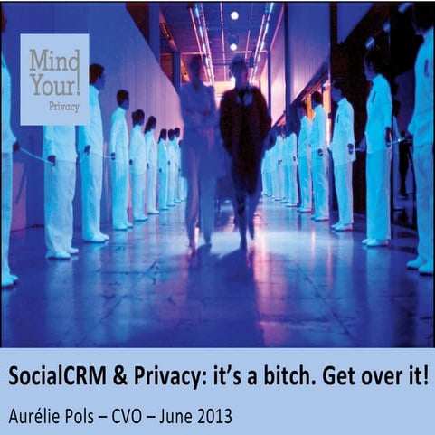 Privacy and social, it's a bitch. Get over it!