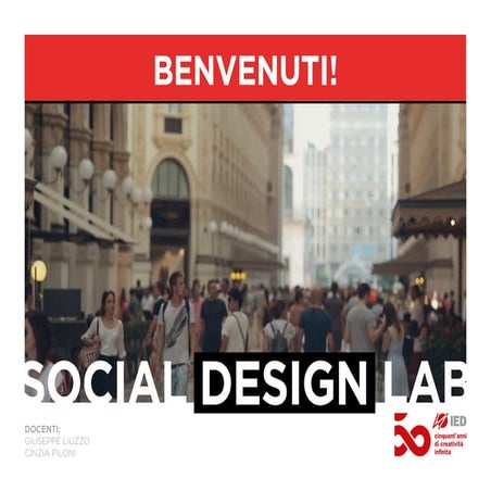 Workshop Campagna Sociale IED Milano.