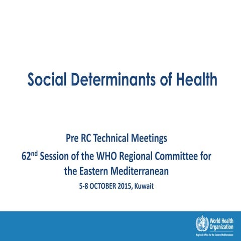 Social determinants of health