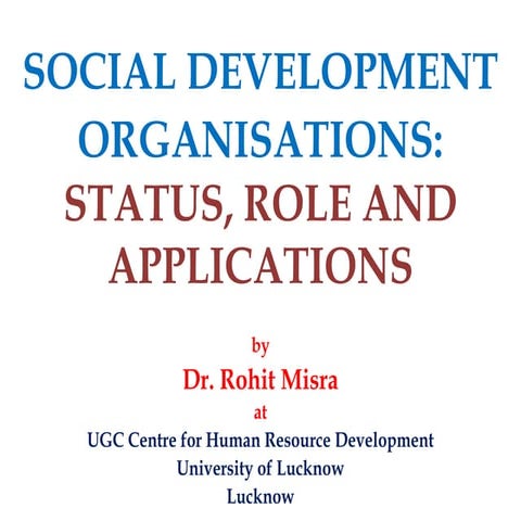 Role of NGOs in Social Development