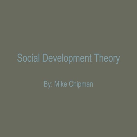 Social Development Activity | PPTX