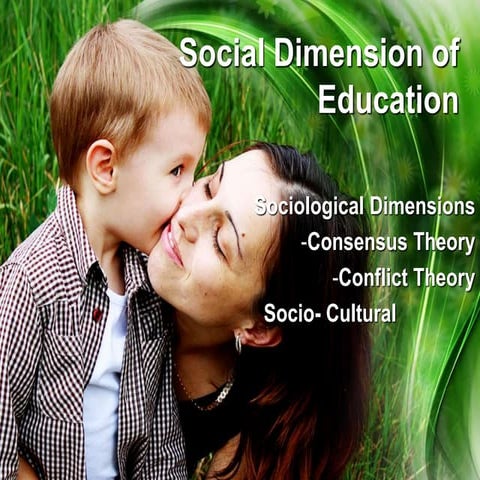 Social dimension of education