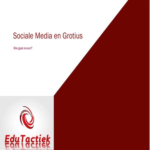 Sociale media grotius maart 2013