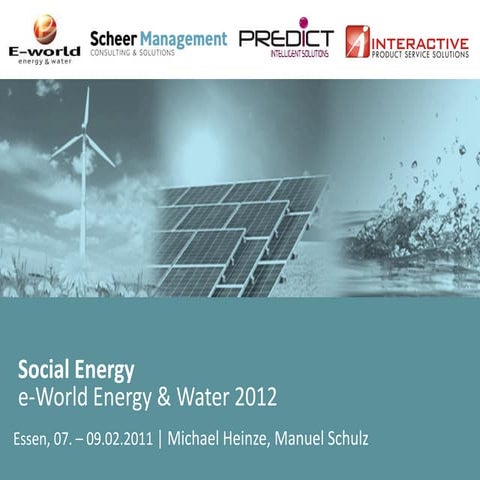 Scheer Management - Social Energy - E-World  2012