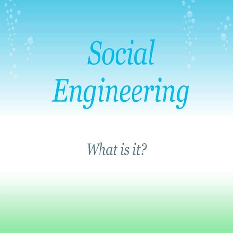 Social Engineering