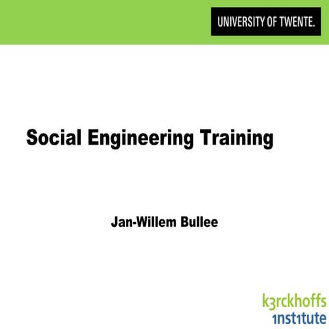 Social engineering - Ingeniería social