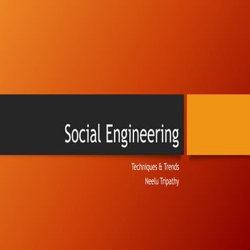 Social Engineering Techniques