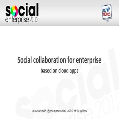 Trends in enterprise social software