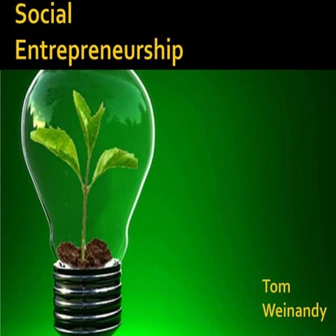 Social entrepreneurship