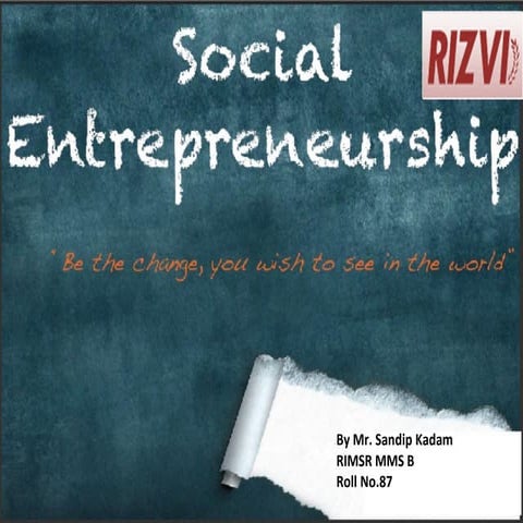 Social Entrepreneurship