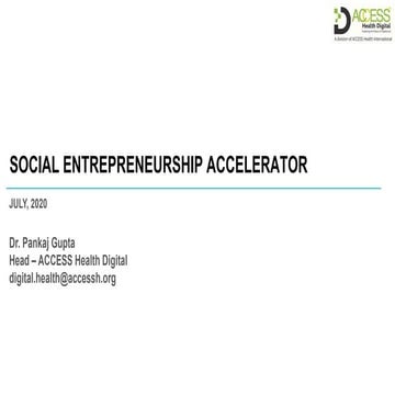 Social Entrepreneurship Accelerator
