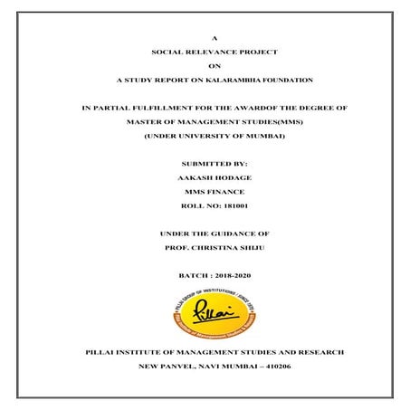 Sociale relevance project