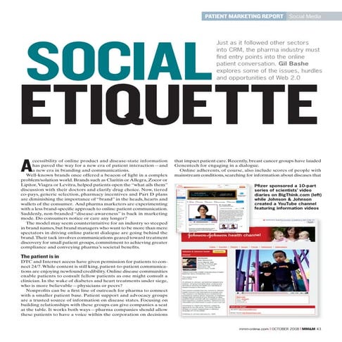 MM&amp;M Feature: Social Etiquette