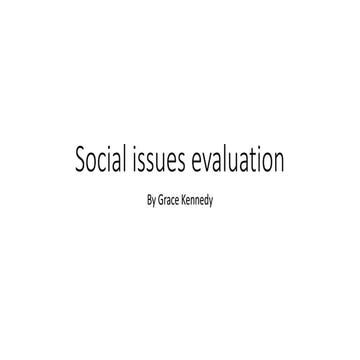 Social evalution 