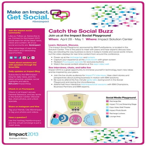 IBM Impact 2013 Social Media Flyer 