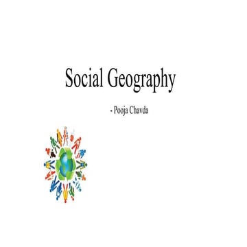 Social geography